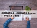 老鼠英语怎么说，老鼠英语怎么说mouse？（今日头条已更新）