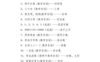 数学谜语有哪些，数学谜语有哪些,加答案？（今日头条已更新）