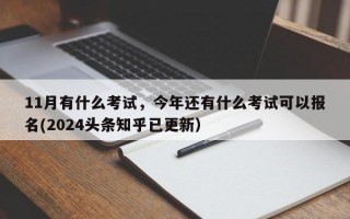 11月有什么考试，今年还有什么考试可以报名(2024头条知乎已更新）