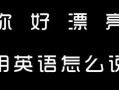 很漂亮用英语怎么说，因为颜色很漂亮用英语怎么说(2024头条知乎已更新）