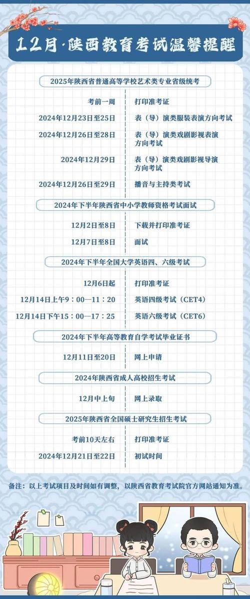12月份的考试有哪些,2024年各种考试时间一览表?(今日头条已更新)-第3张图片-家教网 12月份的考试有哪些,2024年各种考试时间一览表?(今日头条已更新)-第3张图片-家教网