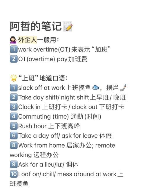 加班用英语怎么说,加班用英语怎么说?(2024头条知乎已更新)-第6张图片-家教网 加班用英语怎么说,加班用英语怎么说?(2024头条知乎已更新)-第6张图片-家教网