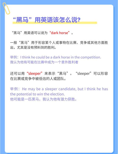 黑马英语怎么说,黑马用英语怎么表示?(今日头条已更新)-第3张图片-家教网 黑马英语怎么说,黑马用英语怎么表示?(今日头条已更新)-第3张图片-家教网