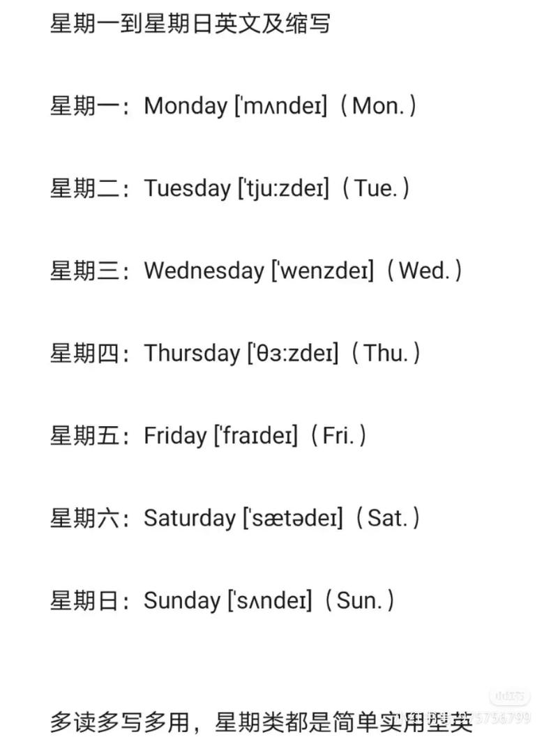 星期五用英语怎么说,自从星期五用英语怎么说(2024头条知乎已更新)-第3张图片-家教网 星期五用英语怎么说,自从星期五用英语怎么说(2024头条知乎已更新)-第3张图片-家教网