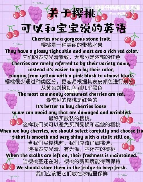 樱桃用英语怎么说,草莓用英语怎么说?(今日头条已更新)-第3张图片-家教网 樱桃用英语怎么说,草莓用英语怎么说?(今日头条已更新)-第3张图片-家教网